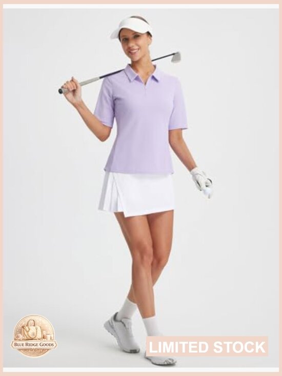 High Waisted Pleated Tennis Skort with Pockets Athletic A-Line Sporty Skirt - Picture 6 of 7